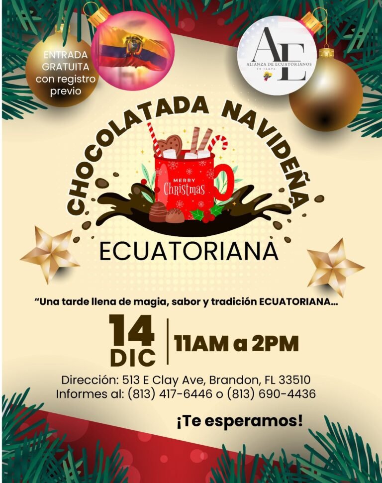 Gran Chocolatada Navideña Ecuatoriana!
